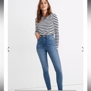 Madewell 11" High-Rise Skinny Jeans in Maricopa Wash, Size 28
